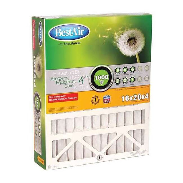 Bestair 16 in x 20 in x 5 in Synthetic Furnace Air Cleaner Filter 5-1620-8-2
