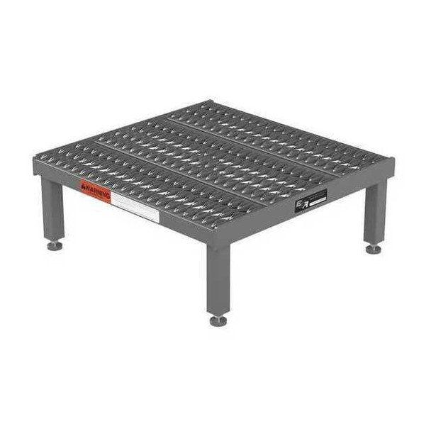 Work Platform, 9 in to 14 in H, 24 in W, 24 in D, Steel, 500 lb Load Capacity