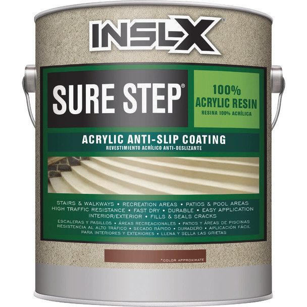 INSL-X Sure Step Desert Sand Skid Resistant Concrete Paint, 1 Gal. NSU1022099-01