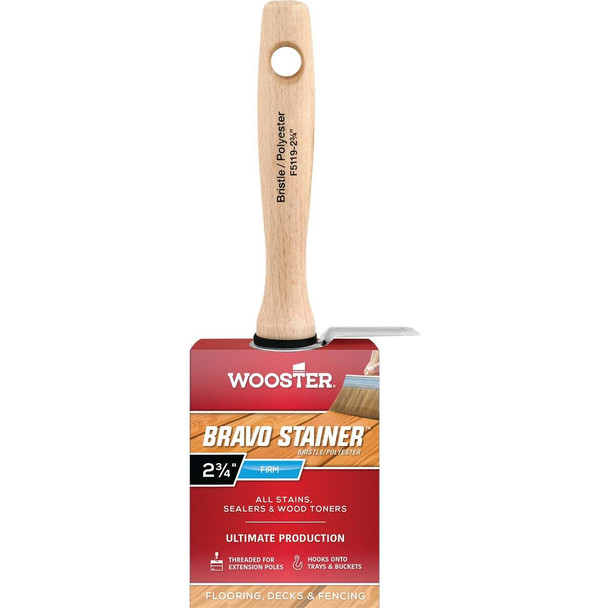 Wooster Bravo Stainer 2-3/4 In. Bristle Brush 0F51190026