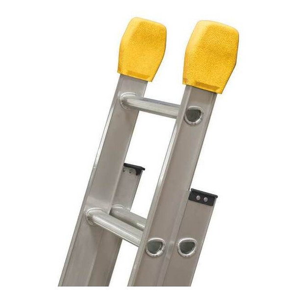 Louisville Ladder End Caps,Aluminum,375 lb.,PR LP-5510-00
