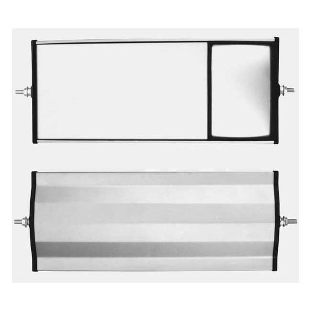 Velvac Aluminum Split Glass Mirror 705107