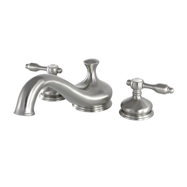 Kingston Brass Roman Tub Faucet, Brushed Nickel, Deck Mount KS3338TAL