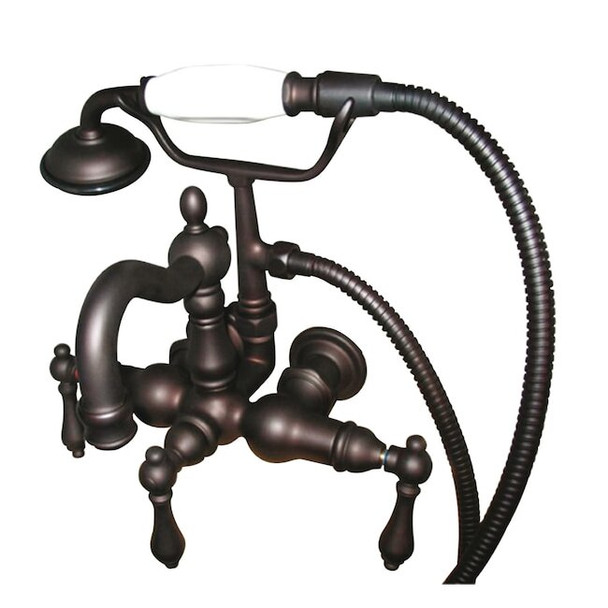 Wall-Mount Clawfoot Tub Faucet, Oil Rubbed Bronze, Tub Wall Mount