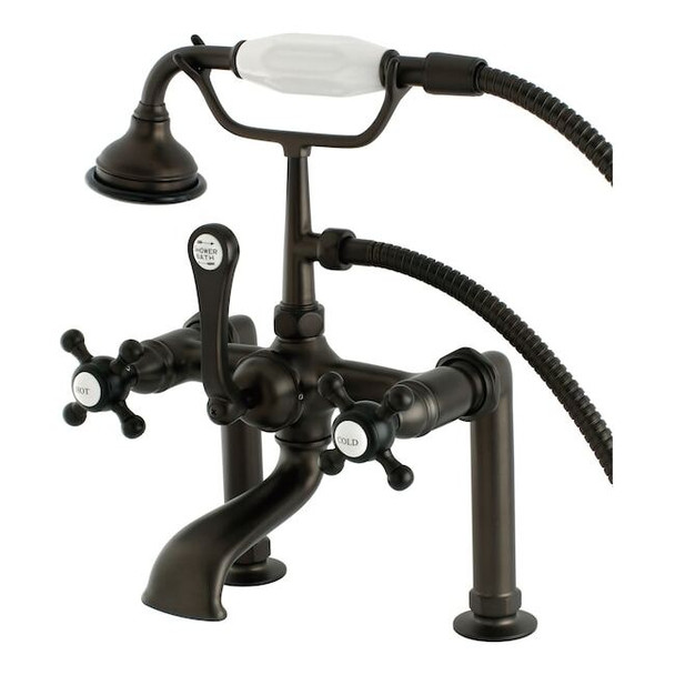 Deck-Mount Clawfoot Tub Faucet, Oil Rubbed Bronze, Deck Mount