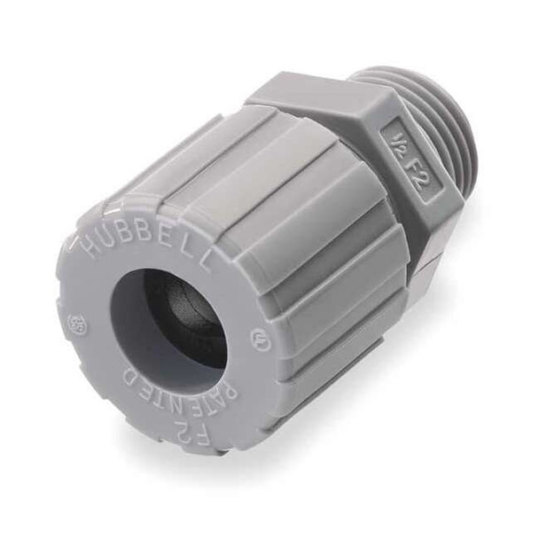 Hubbell Wiring Device-Kellems Liquid Tight Connector,3/8 in.,Black SHC1010CR