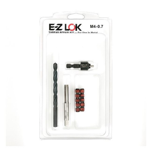 Thread Repair Kit, Self Locking Thread Inserts, Steel, 10 Inserts