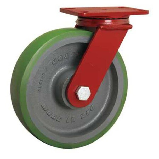Hamilton PlateCaster,Swivel,Polyurethane,11 1/2"H S-FM-10DB-4SL-FB