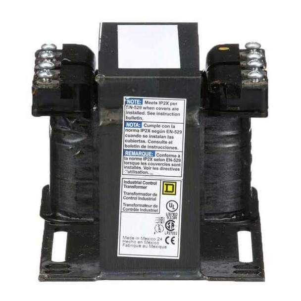 Square D Control Transformer, 200 VA, Not Rated, 120V AC, 208V AC 9070T200D3