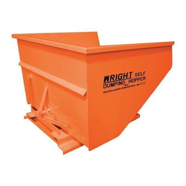 Manufacturer Varies Self Dumping Hopper,5000 lb.,Orange 26077 ORANGE