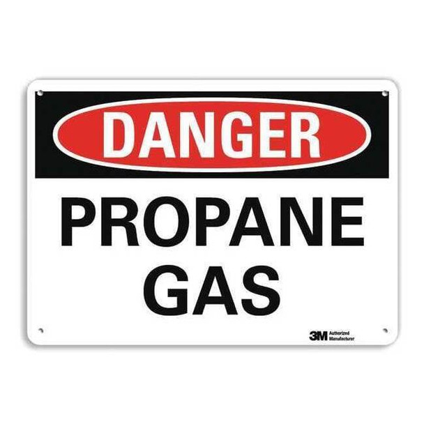 Danger Sign, 10 in H, 14 in W, Vertical Rectangle, English, U3-1936-RA_14X10