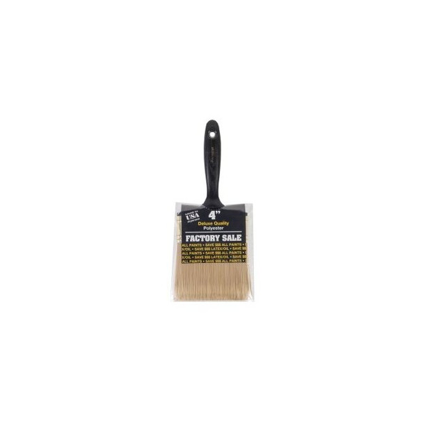 Factory Sale Polyester Paint Brushes, 4 in W, Polyester, plastic handle