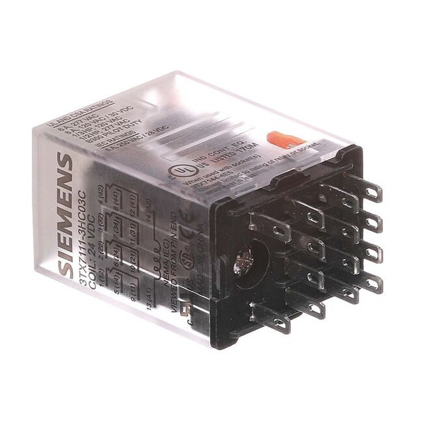 Siemens Plug-In, Plug-In Relay, Square, 6 A, 14 Pins, Pin 3TX7111-3HC03C