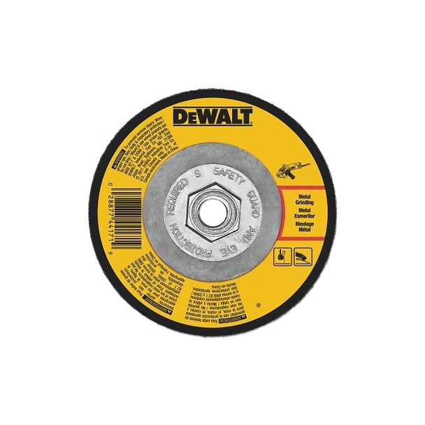 Type 27 Depressed Center Wheel, 7 x 1/4 x 5/8 in-11, A24R Grit, Aluminum Oxide Pack of 10