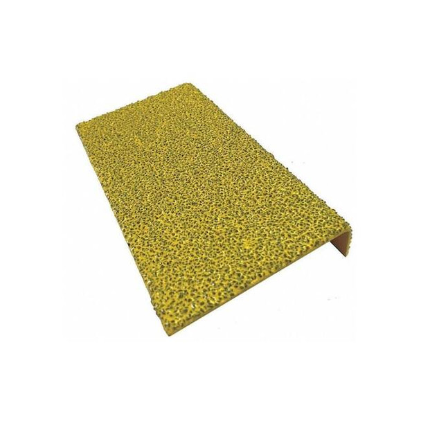 Anti-Slip Stair Nosing Steel Yellow, 23 39/64 in W x 7/64 in Thick