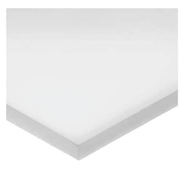 Manufacturer Varies Rectangle,UHMWPE,1"x24",1"T,White,Opaque BULK-PS-UHMW-158