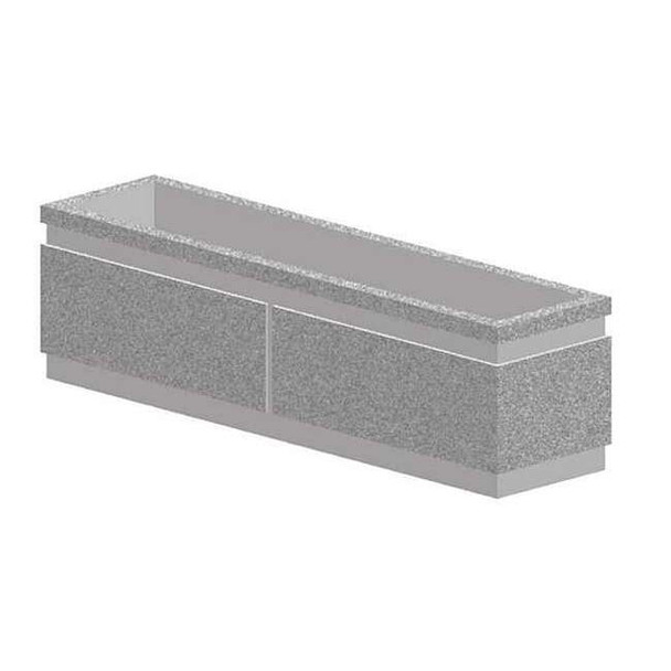 Petersen Manufacturing 18" x 72" Security Planter, Concrete P18X72