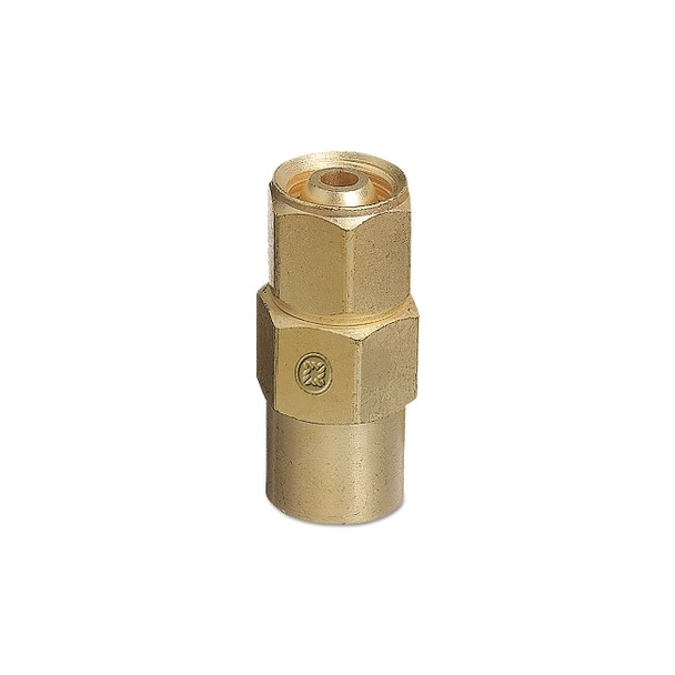 Inert Arc Hose & Torch Adaptor, Brass, Straight, Female/Female, RH to RH