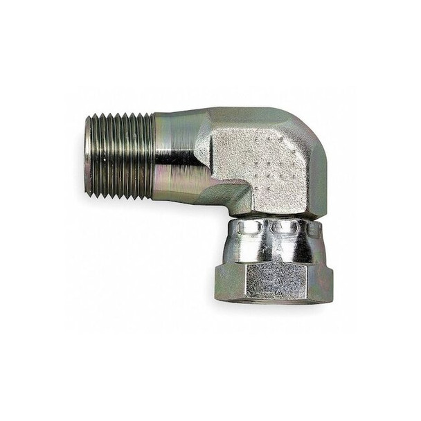 Eaton Aeroquip Adpt, FNPSM-MNPT, 1/2-14, 3/8-18, El, 1.65In 2047-8-6S