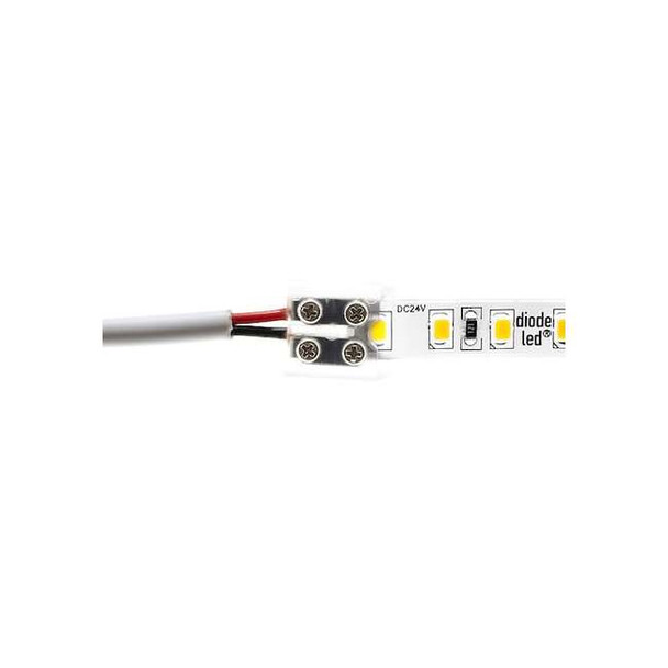 Diode Led Tape Light Connector,8mm,Tape-Wire DI-TB8-CONN-TTW-1