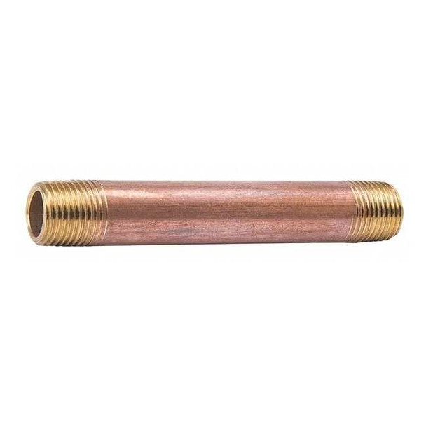 Manufacturer Varies 3/4" MNPT x 12" TBE Red Brass Pipe Nipple Sch 80 464-120X