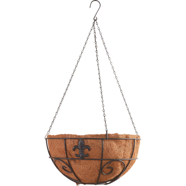 American Gardenworks 14" Mttblk Hang Basket LAHB