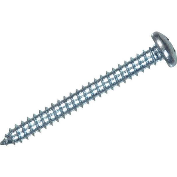 Hillman #10 x 1 In. Phillips Pan Head Zinc Sheet Metal Screw (10-Count) 5478