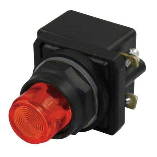 Dayton Pilot Light, LED, 120VAC, 30mm, Plastic, RD 30G396
