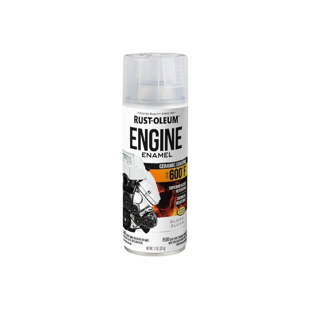 Automotive 600 Degrees F Engine Primer Spray, Clear, Gloss, 11 oz