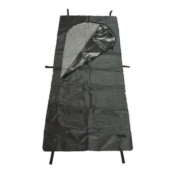 Classic Plastics Body Bag,2" H x 90" L,Black,Vinyl,PK8 HDBB