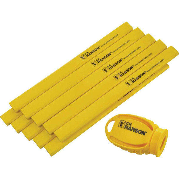 C.H. Hanson Carpenter Pencil (10-Pack) with (1) Sharpener 10214
