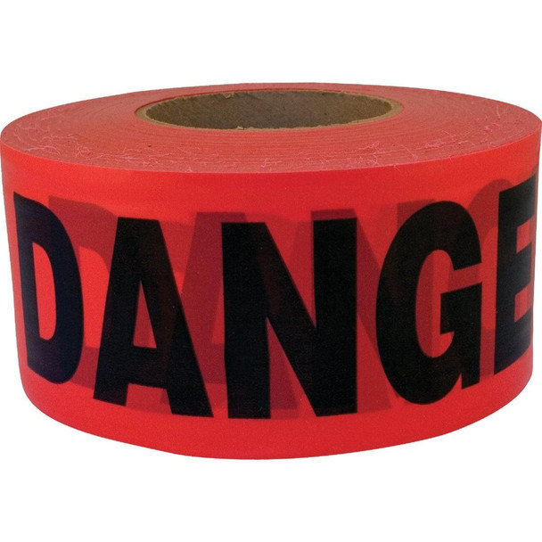 16003 CH Hanson 3 In. x 1000 Ft. Roll 2 mil Red Danger/Caution Tape
