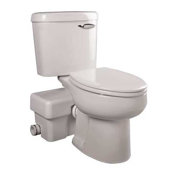 Liberty Pumps Macerating Toilet,Round,1/2 HP,115V AscentII-RSW