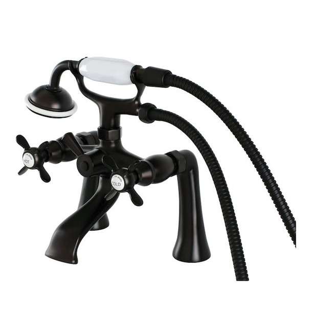 Deck-Mount Clawfoot Tub Faucet, Oil Rubbed Bronze, Deck Mount