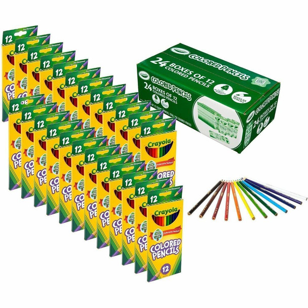Crayola Bulk Colored Pencils - Multi Lead - 24 / Pack