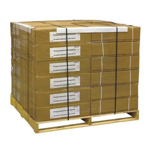 Manufacturer Varies Plastic Strapping, 1,000 lb, Black, PK24 41P038