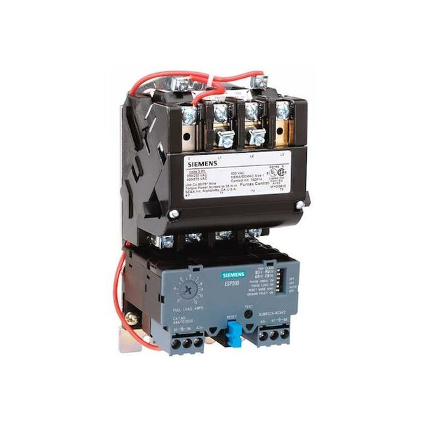 NEMA Magnetic Motor Starter, Non-Reversing, 1NO, 120V AC, 3 P, Screw
