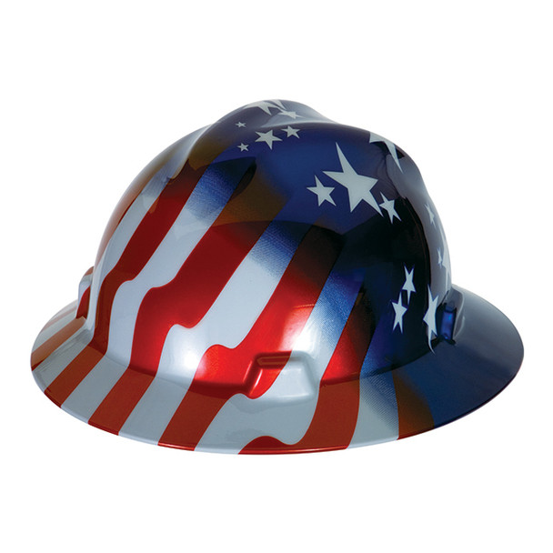MSA V-Gard® Freedom Series™ Hat, American Stars & Stripes, 1/Each
