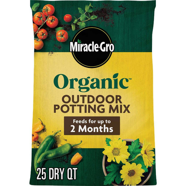 Miracle-Gro 25 Qt. Organic Outdoor Potting Mix 71281430