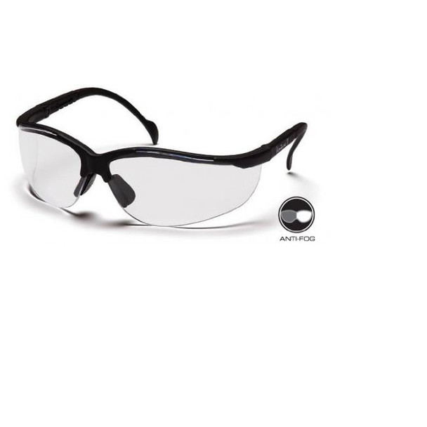 Pyramex SB1810S Venture ll Safety Glasses Black with Clear Lens