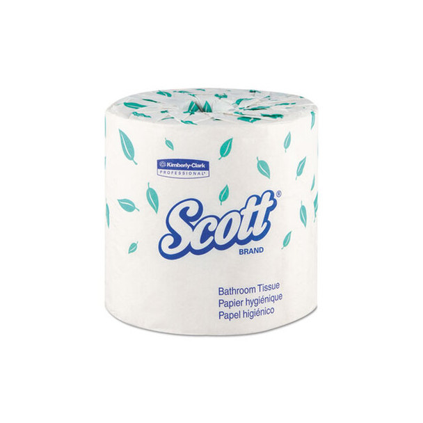 SCOTT Standard Roll Bathroom Tissue, 2-Ply, 550 Sheets/Roll, 80/Carton