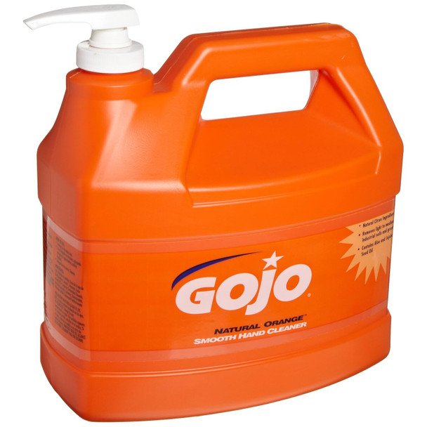 GOJO 0945-04 1 Gallon Natural Orange Smooth Hand Cleaner
