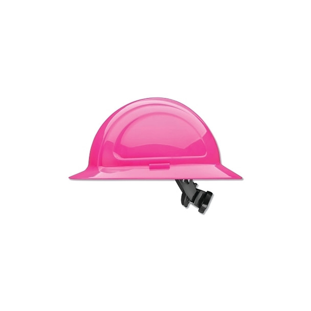 North Zone N20 Full Brim Hard Hat, Ratchet, Hot Pink