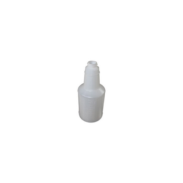 Plastic Bottles With Graduations, 24 Oz, Clear