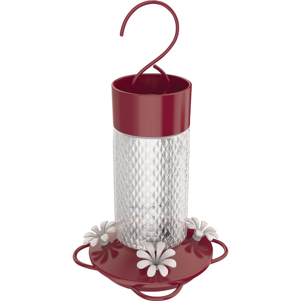 Nature's Way Charming Cherry 13 Oz. Glass Hummingbird Feeder TGF3