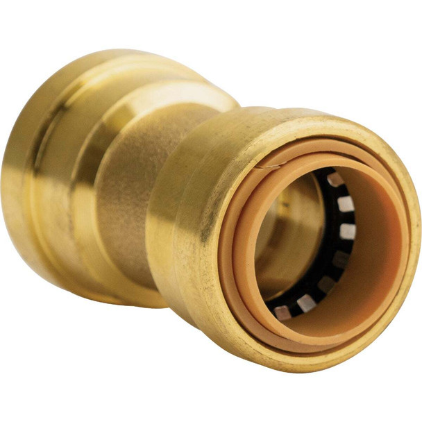 QuickFitting 3/4 In. Push-to-Connect Brass Straight Coupling LF821R