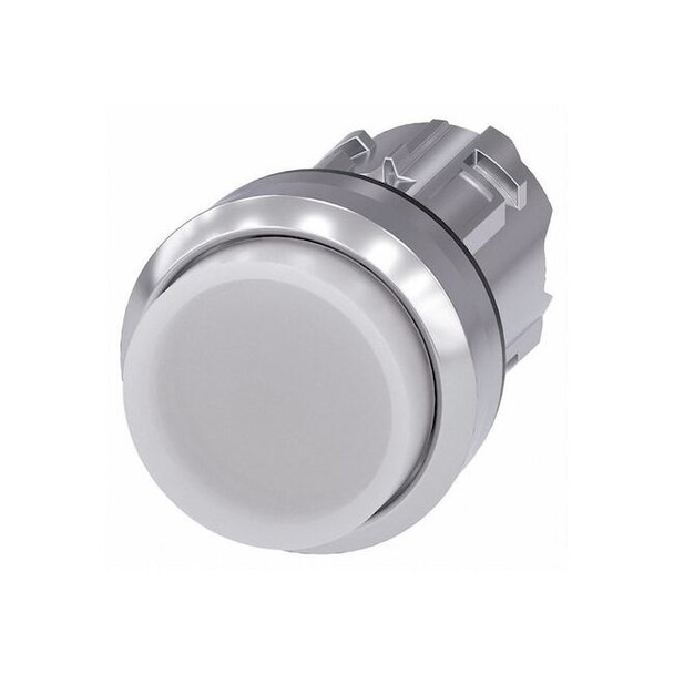 Siemens Illuminated Push Button Operator, 22 mm, White 3SU1051-0BB60-0AA0