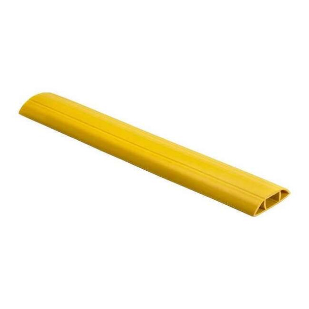 Cable Protector, 1-11/16 in H, 5 ft L, 5-5/8 in W, 1 Channel, PVC, Yellow