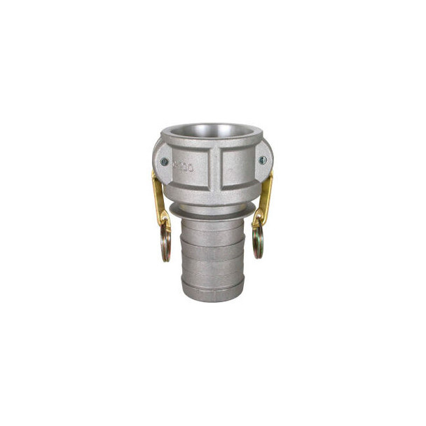 1-1/2"" Aluminum Camlock Fitting - Male Barb x Female Coupler Thread