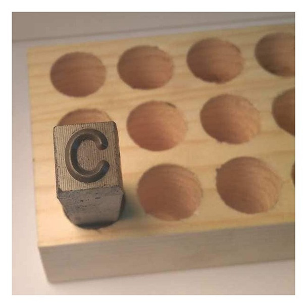 Young Bros Stamp Works Hand Stamp,3" Shank L,Steel, 06273 C 06273 C